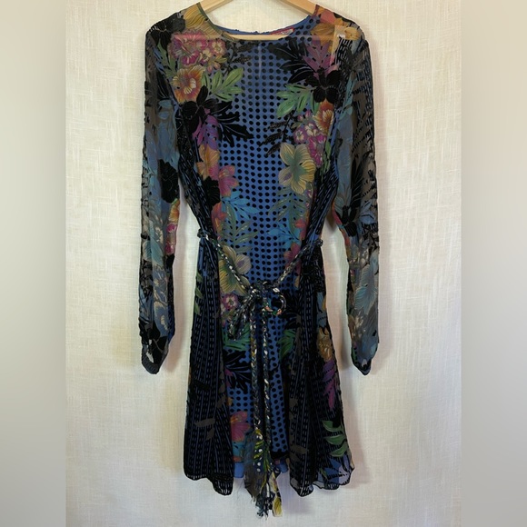 NWT!$598•Johnny Was•Lanai Burnout Pippa Dress With Slip•Sz Large - Picture 6 of 14